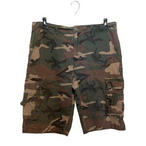 Y2K Beverly Hills Polo Club Men’s Cargo Camouflage Shorts Sz 36 Elite Preppy